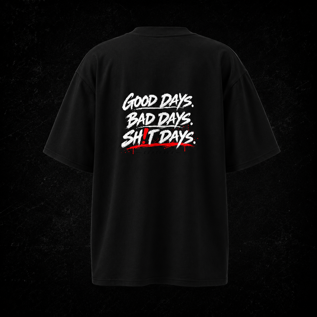 SH!T Days Oversized Tee — Black